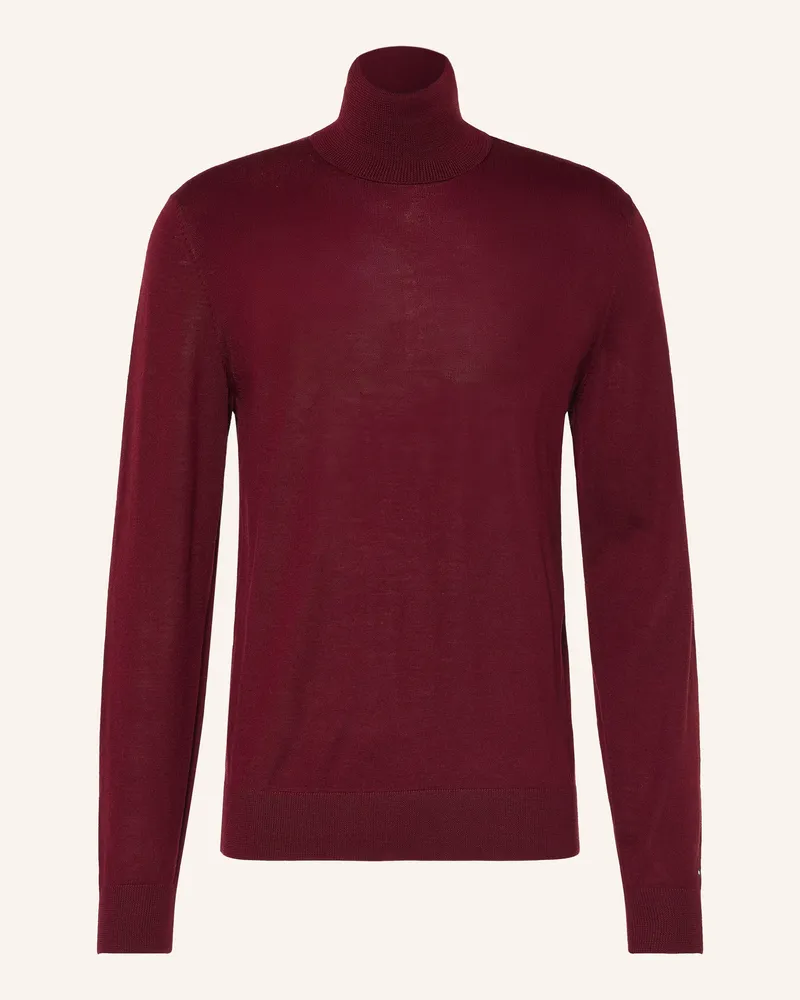 Tommy Hilfiger Rollkragenpullover rot Dunkelrot