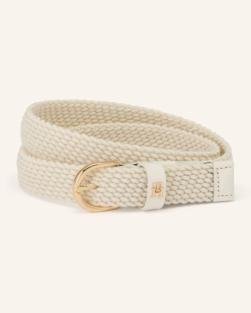 Tommy Hilfiger Flechtgürtel weiss Ecru
