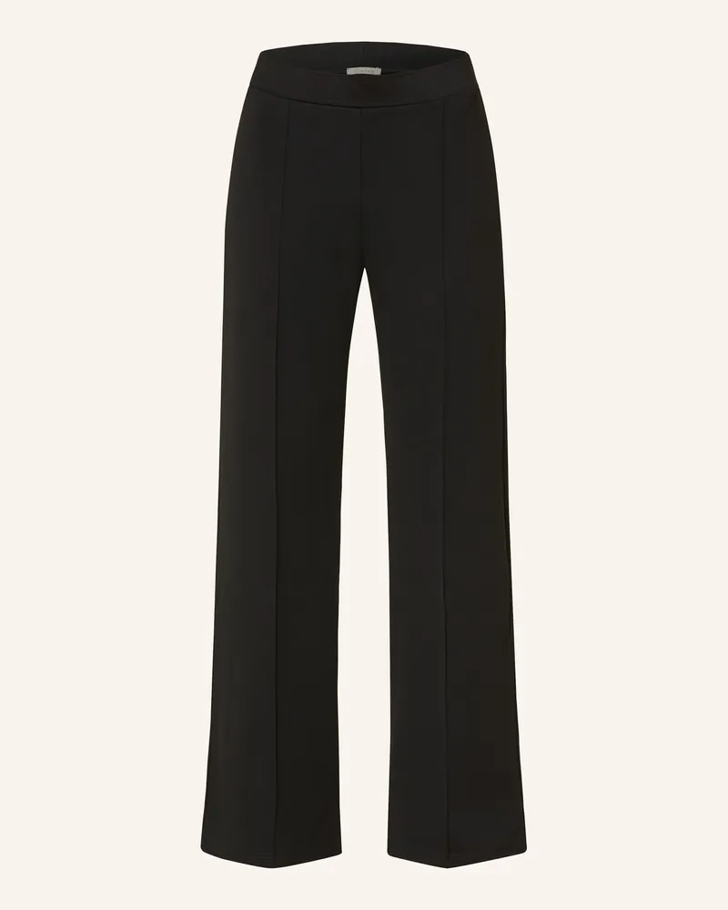lilienfels Marlenehose aus Jersey Schwarz