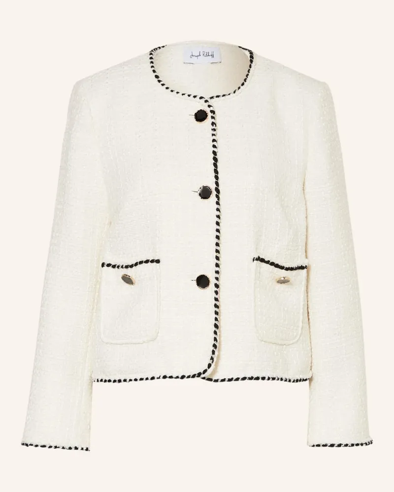 Joseph Ribkoff Tweed-Jacke Weiss