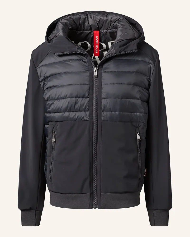 JOOP! Steppjacke im Materialmix Dunkelblau