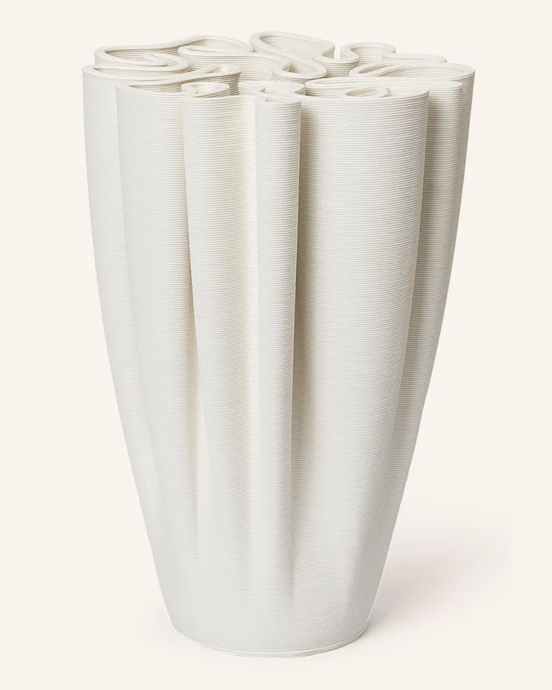 ferm LIVING Vase Dedali weiss Weiss
