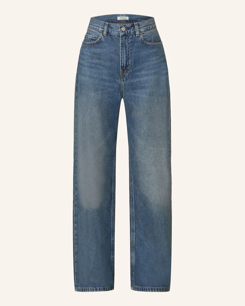 Carhartt WIP Flared Jeans Jane blau 014l