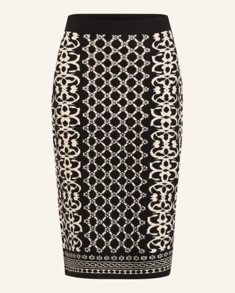 Apart Jacquard Strickrock beige Schwarz