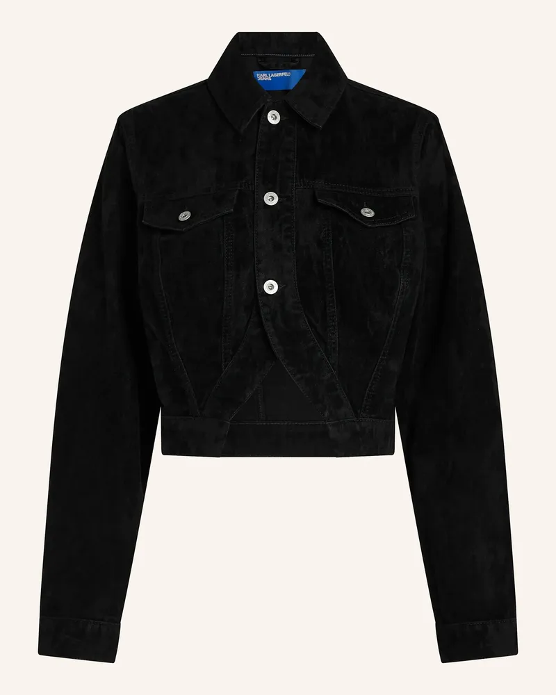 Karl Lagerfeld Jacke rot Dunkellila