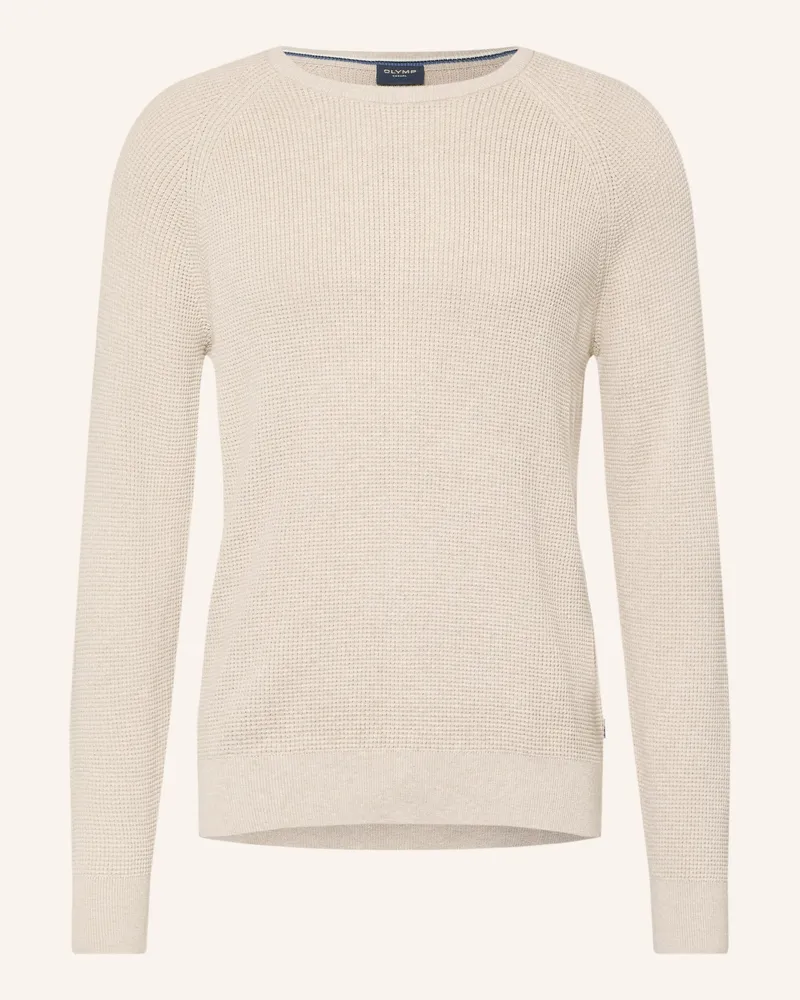Olymp Schurwoll-Pullover Level Five Body Fit beige Beige