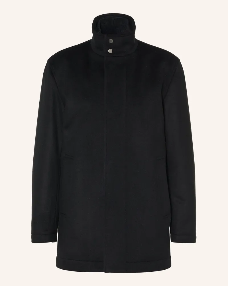 HUGO BOSS Wollmantel Coxtan schwarz Schwarz