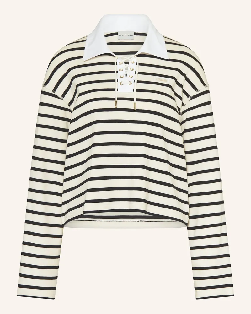 Claudie Pierlot Longsleeve weiss Schwarz