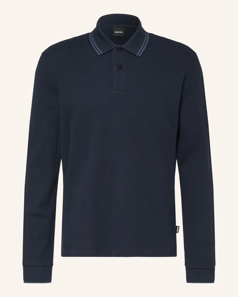 HUGO BOSS Piqué-Poloshirt Pittman blau Dunkelblau