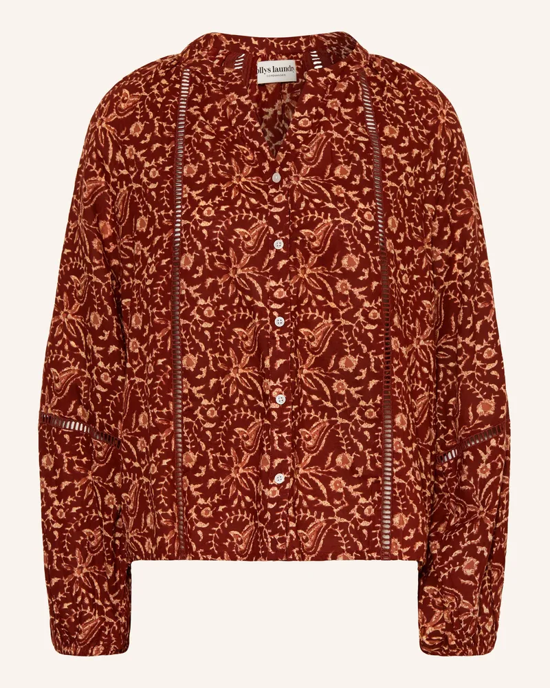 Lollys Laundry Bluse Veroll rot Dunkelrot