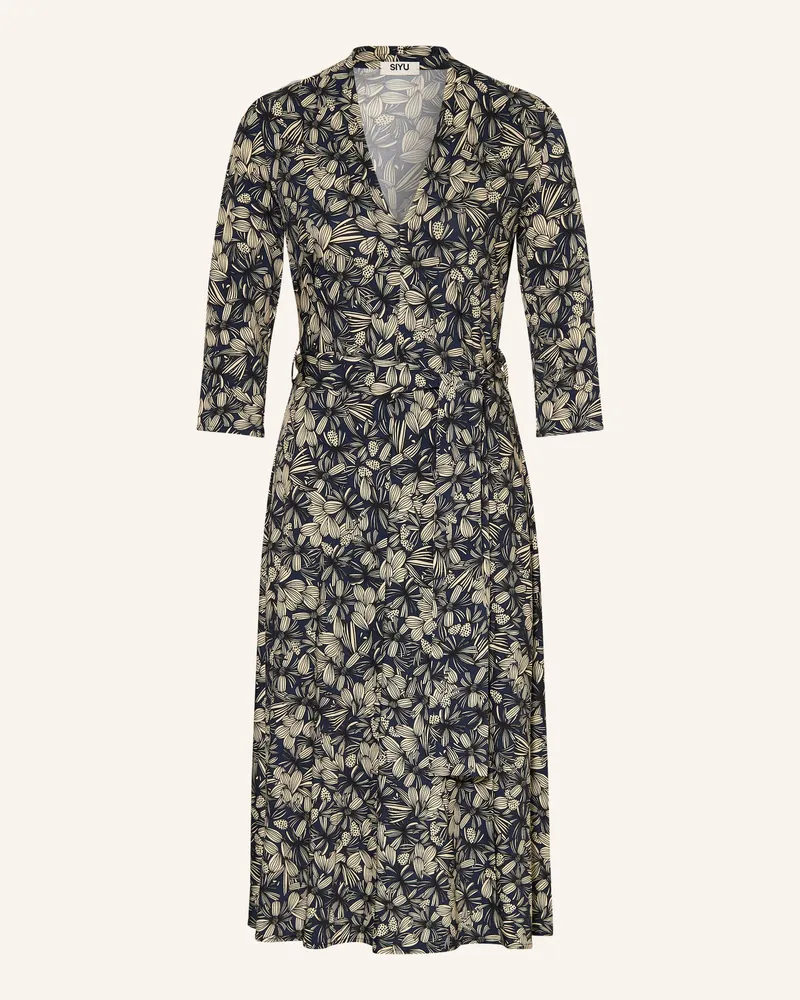 SIYU Kleid Mit 3/4-Arm blau Blau