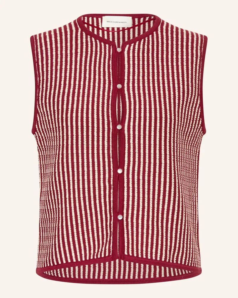 MOSS COPENHAGEN Strickweste Mschpriscilla rot Dunkelrot