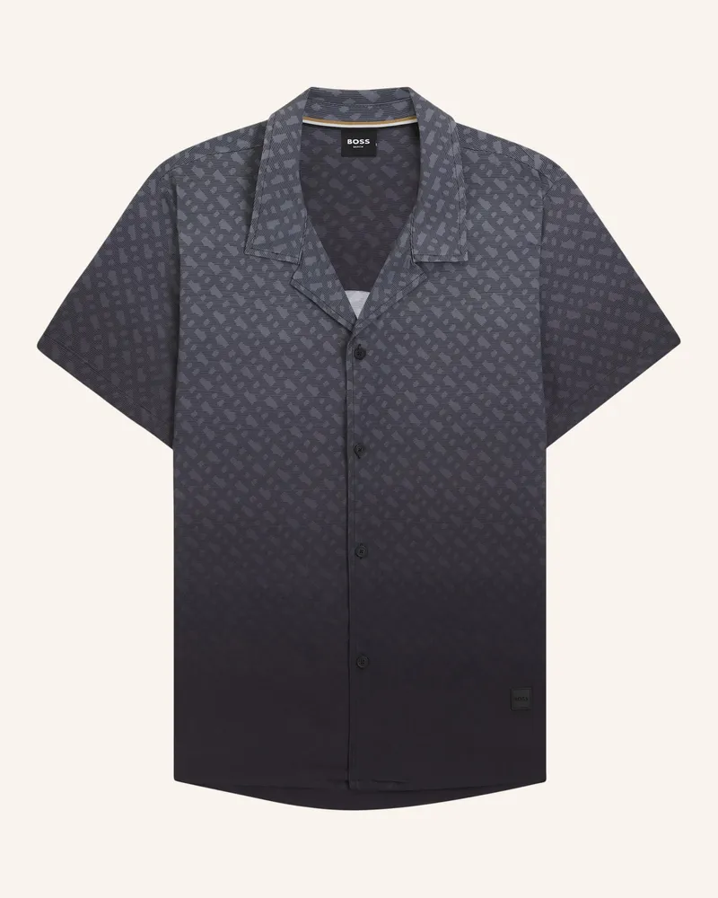 HUGO BOSS Resorthemd Vale Comfort Fit grau Dunkelgrau