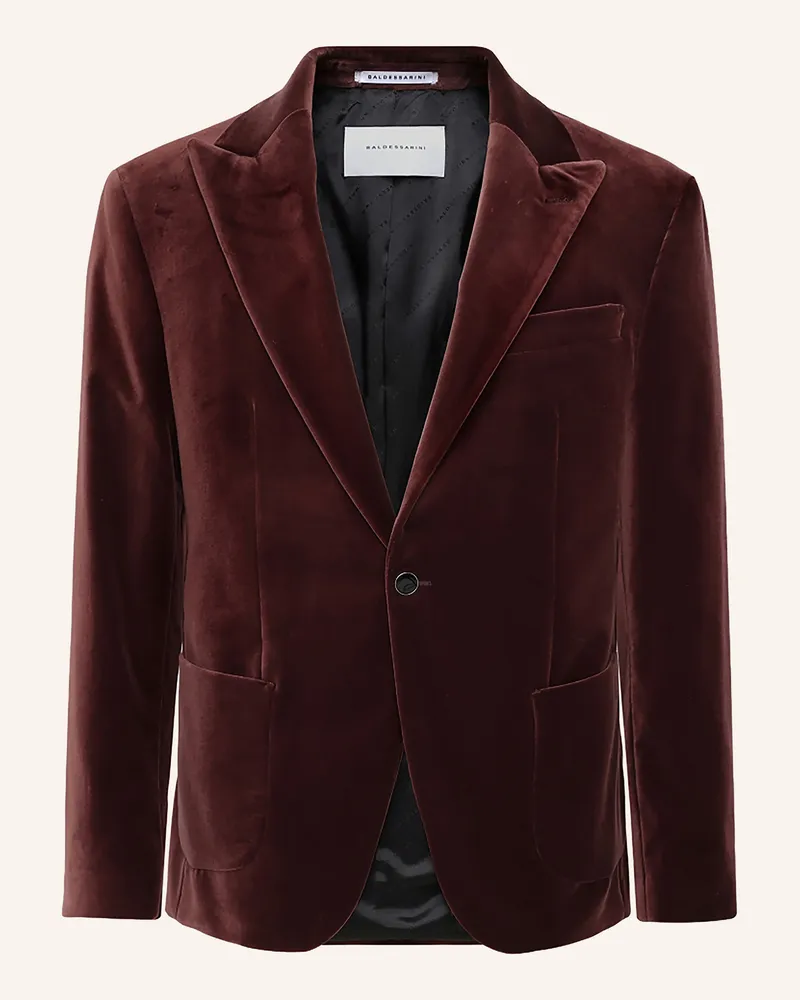 Baldessarini Samtsakko Slim Fit rot Dunkelrot