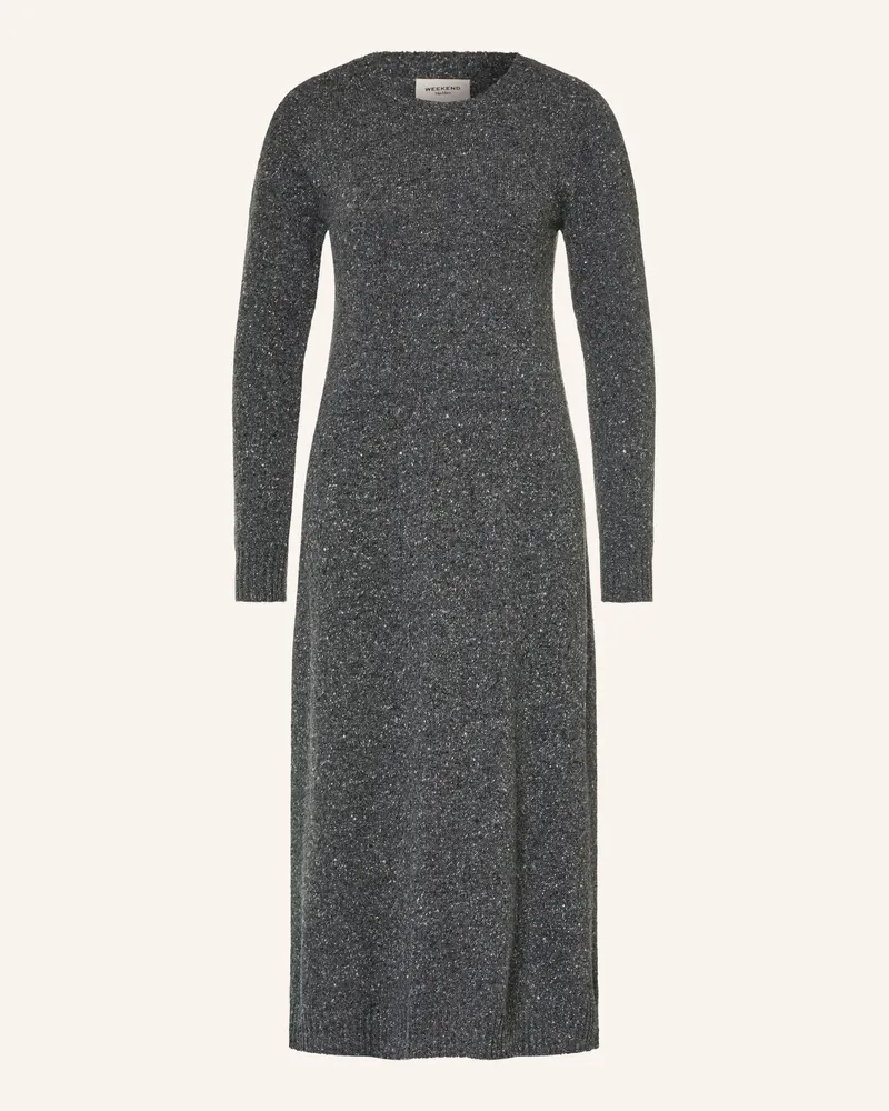 Max Mara Strickkleid Goccia grau Dunkelgrau