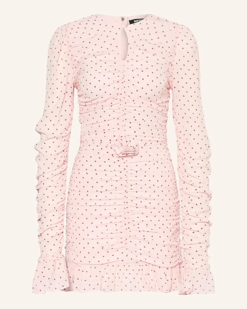 ROTATE Birger Christensen Kleid Mit Rüschen rosa Hellrosa