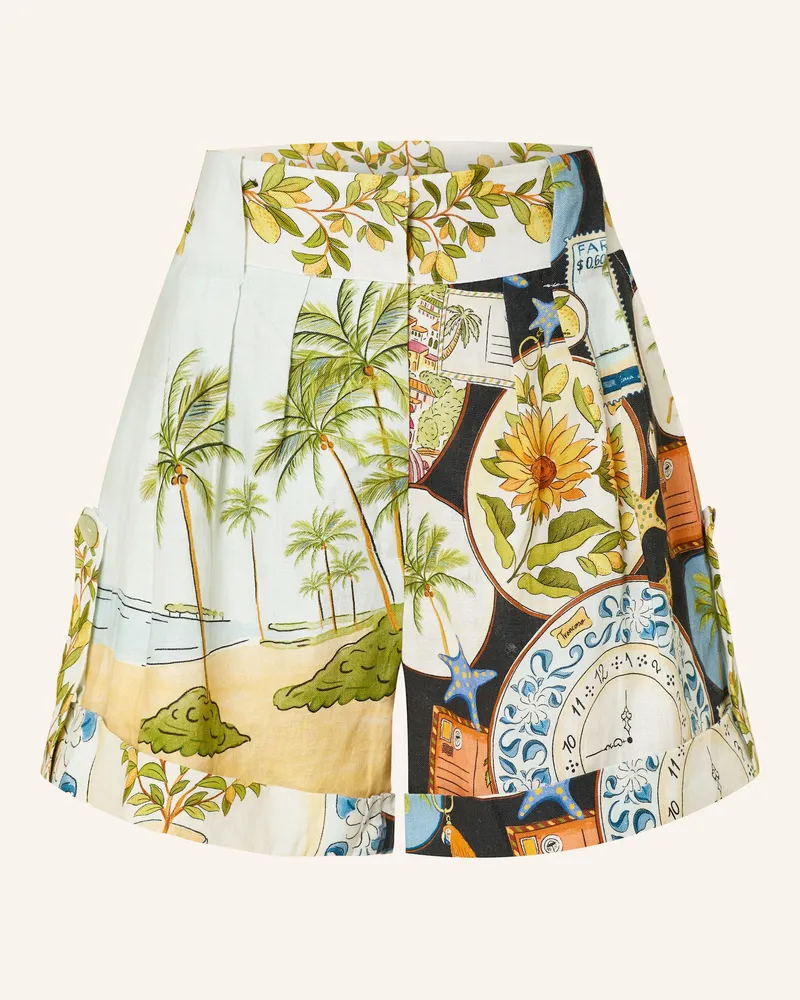 FARM Rio Leinenshorts LATIN TRIP Creme