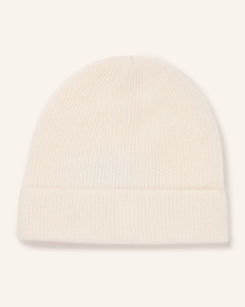Darling Harbour Cashmere-Mütze weiss Creme