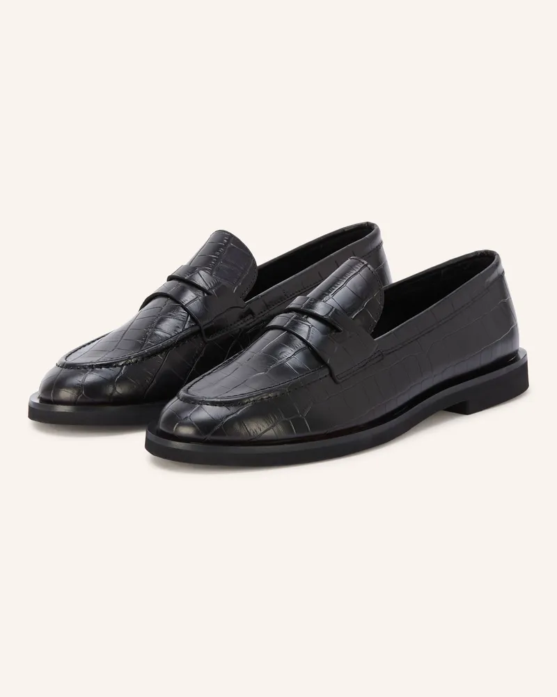 Mrs & HUGS Penny-Loafer schwarz Schwarz