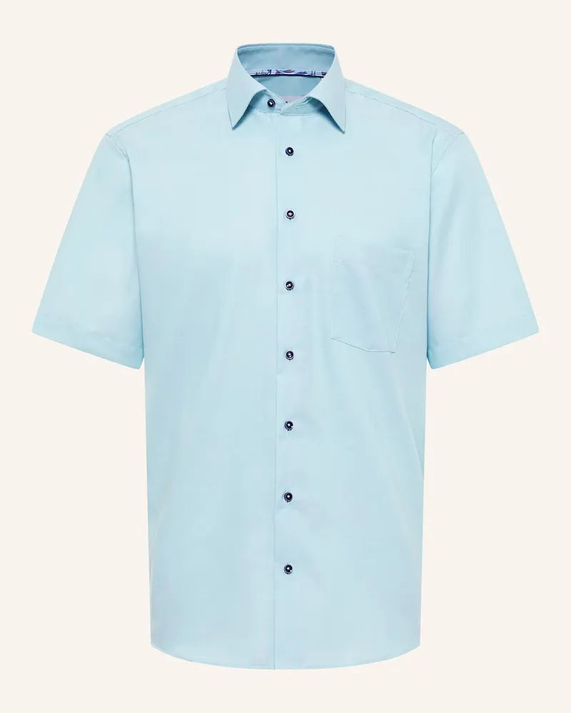Eterna Kurzarm-Hemd MODERN FIT Türkis