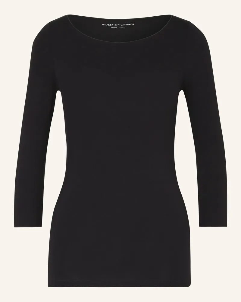 Majestic Shirt mit 3/4-Arm Dunkelblau