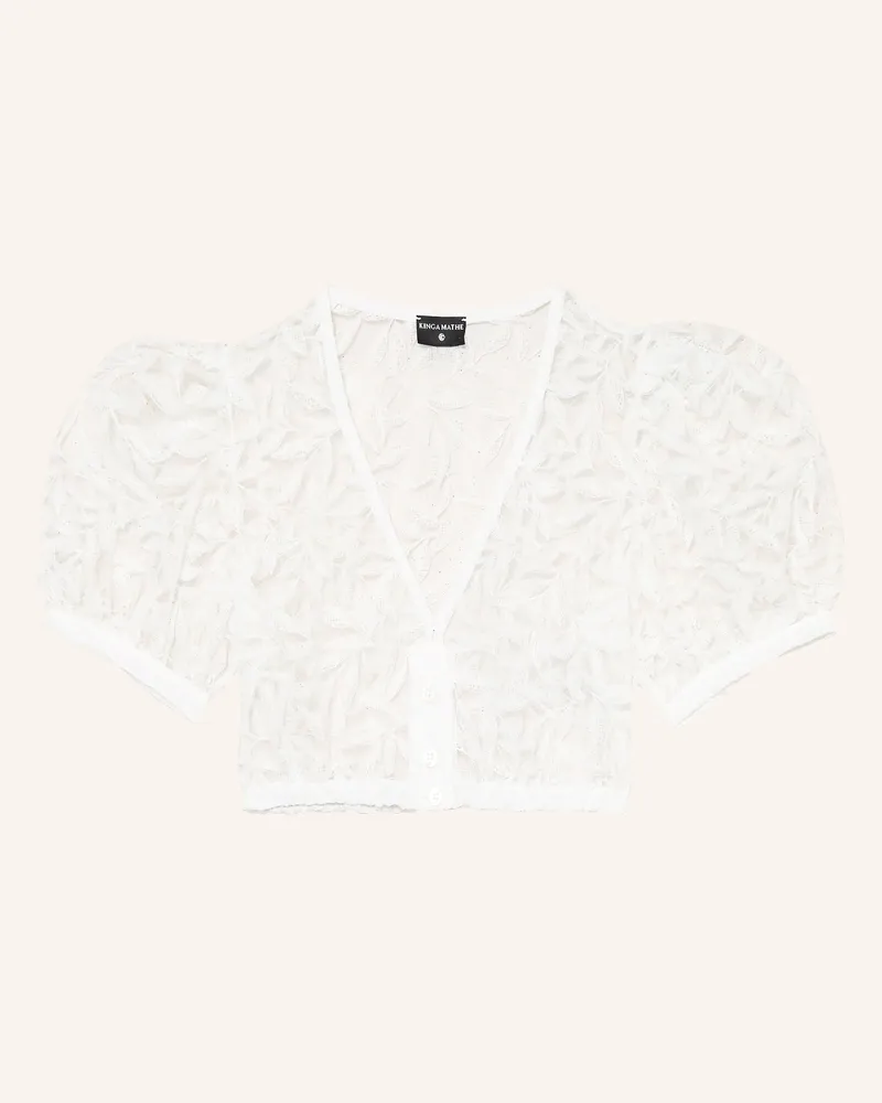 KINGA MATHE Dirndbluse ANNA aus Spitze Weiss