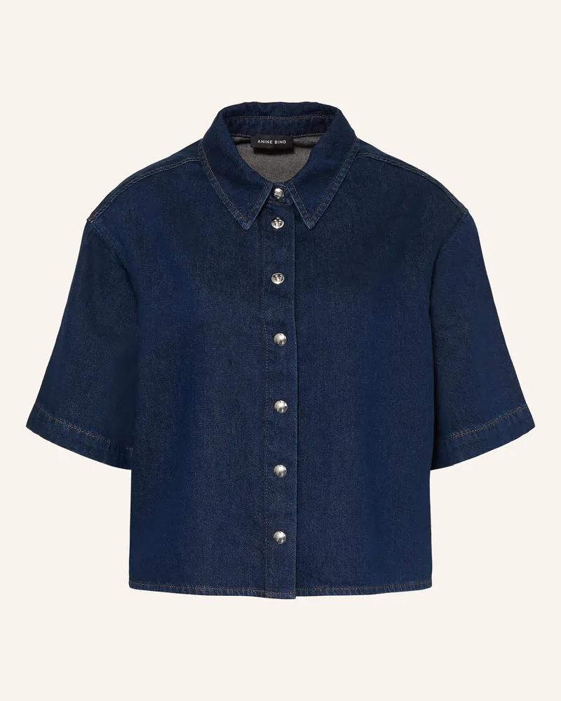 Anine Bing Jeansbluse Lincoln blau Dunkelblau
