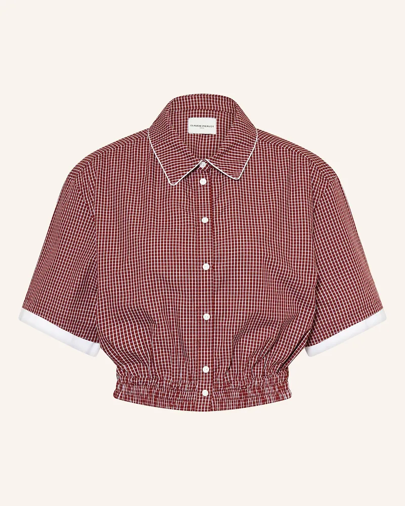 Claudie Pierlot Hemdbluse Dunkelrot