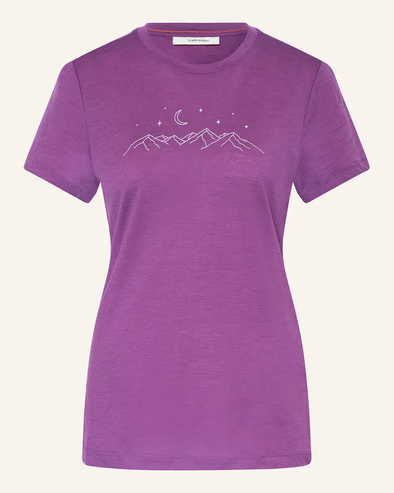 Icebreaker T-Shirt MERINO 150 TECH LITE™ aus Merinowolle Lila