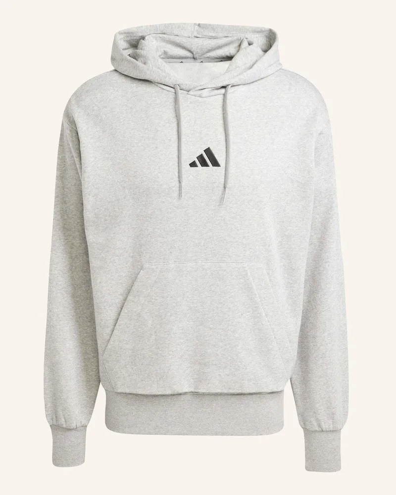 adidas Essentials Feelcozy Hoodie grau Schwarz