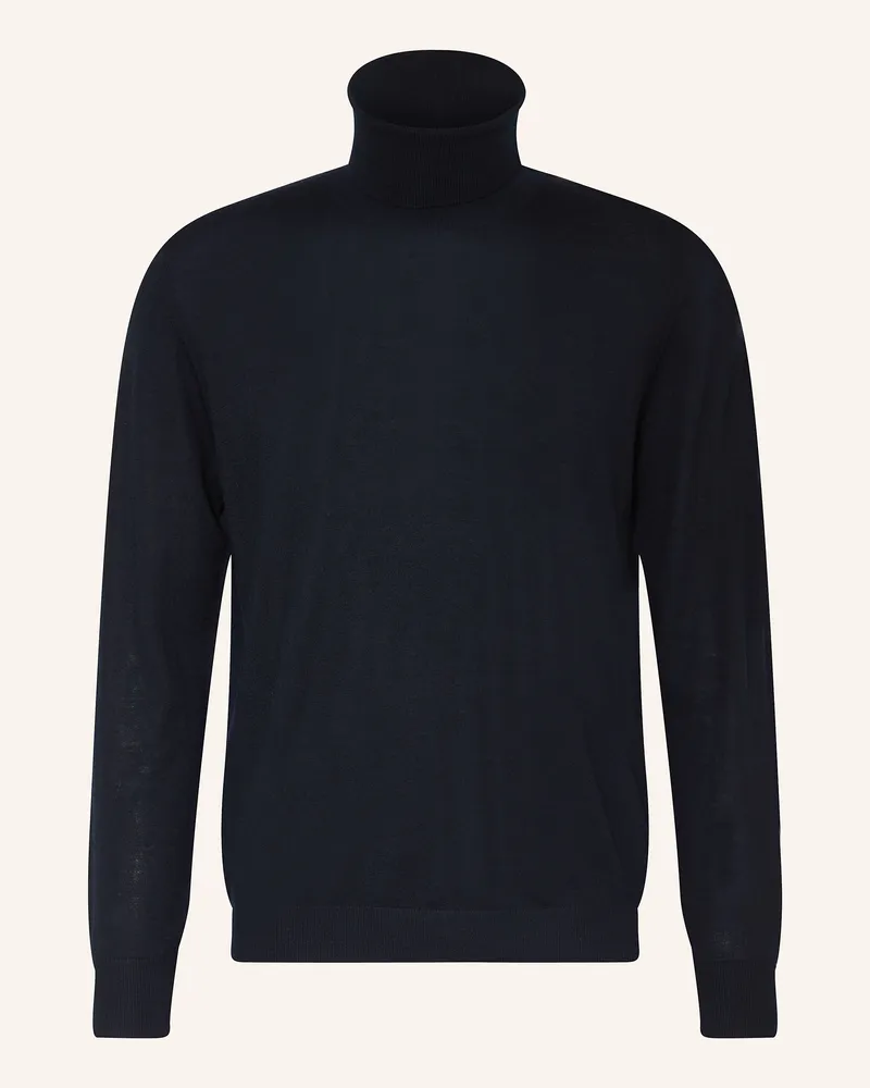 Strokesman's Strokesman Rollkragenpullover blau Dunkelblau