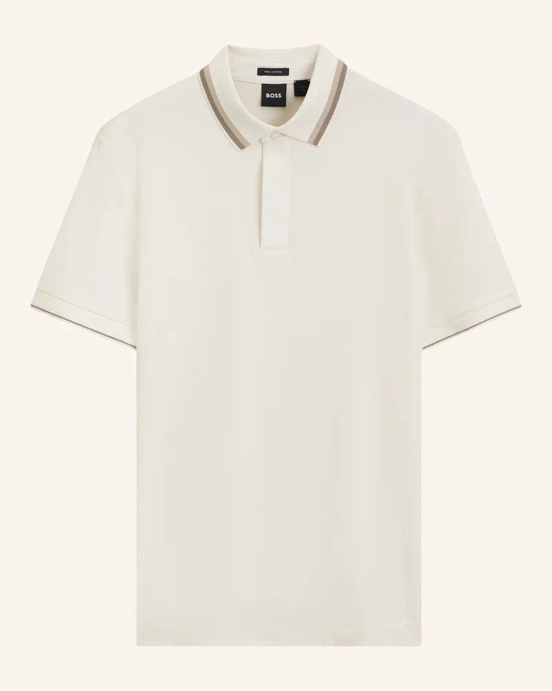 HUGO BOSS Polo H-Parris 18 Regular Fit beige Weiss