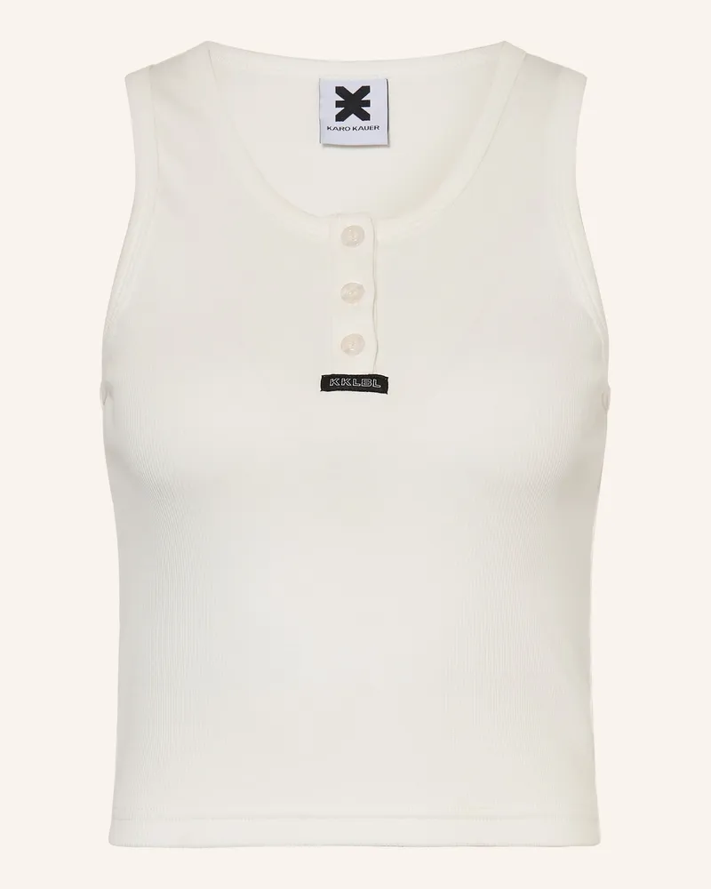 Karo Kauer Top weiss Creme