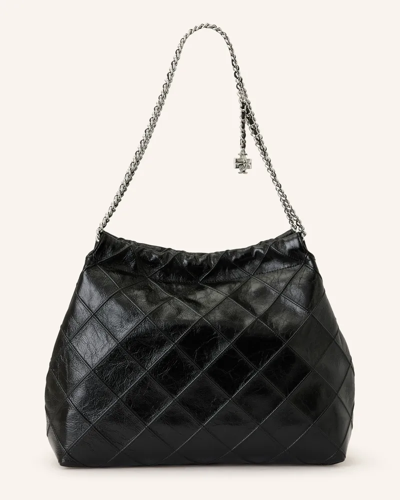 Tory Burch Schultertasche FLEMING Schwarz
