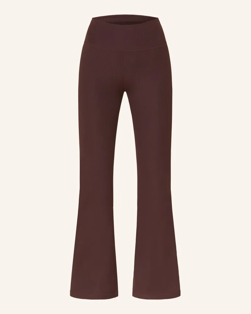 Sweaty Betty Tights Glow Fley braun Dunkelbraun