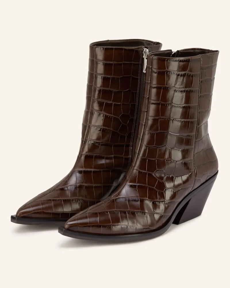 CARRANO Cowboy Boots braun Dunkelbraun