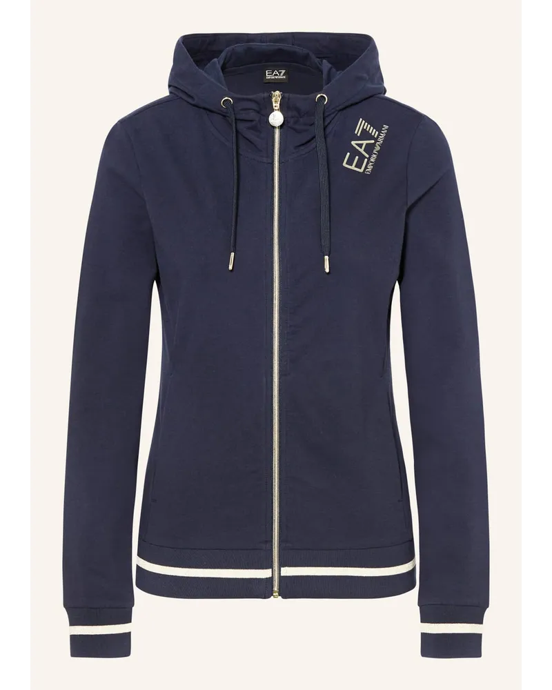 EA7 Sweatjacke Blau