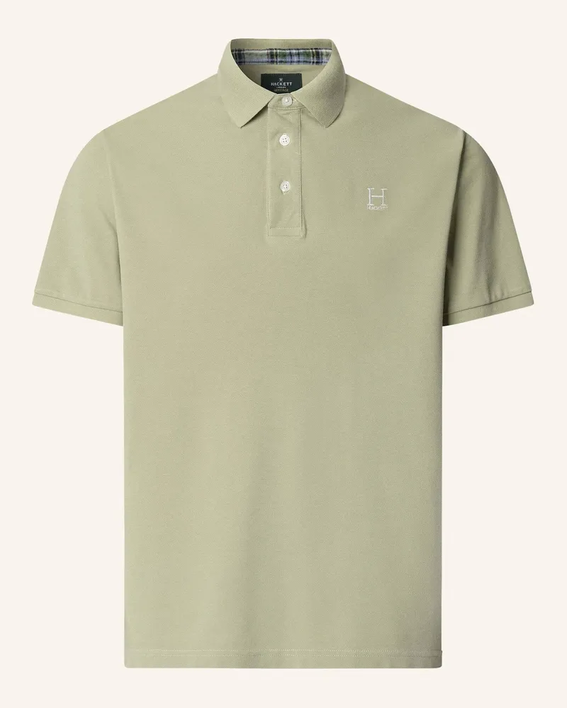 Hackett Poloshirt HERITAGE MADRAS TRIM Grün