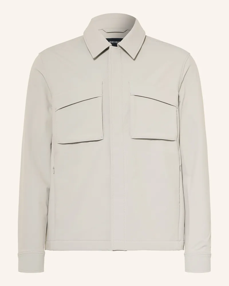Reiss Overshirt Divide grau Hellgrau
