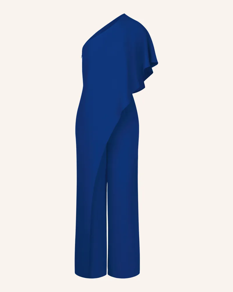Apart One-Shoulder-Jumpsuit Dunkelblau