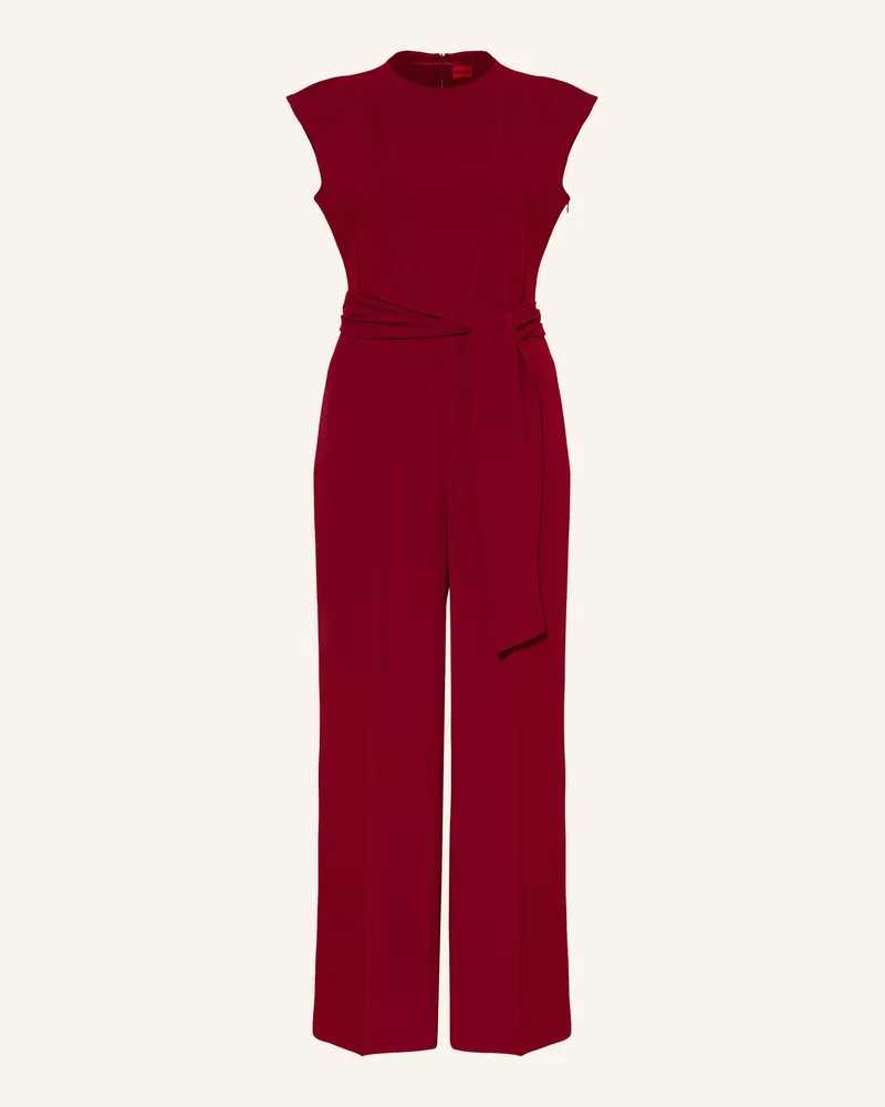 HUGO BOSS Jumpsuit Kathalia rot Dunkelrot
