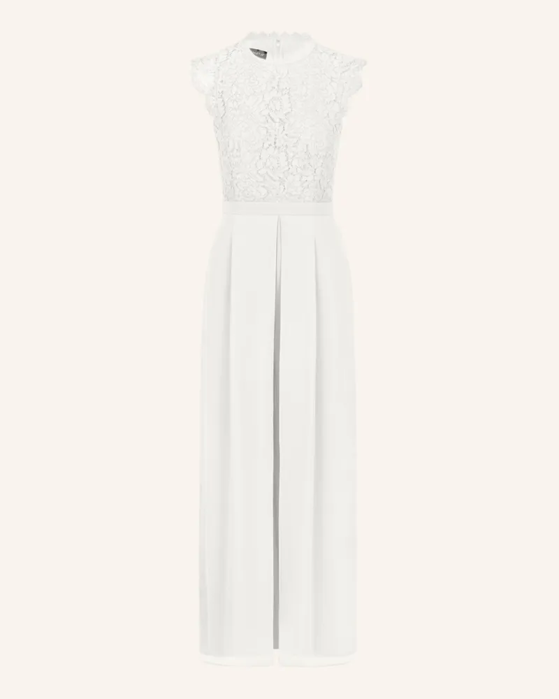 Apart Overall mit Spitzenoberteil Creme