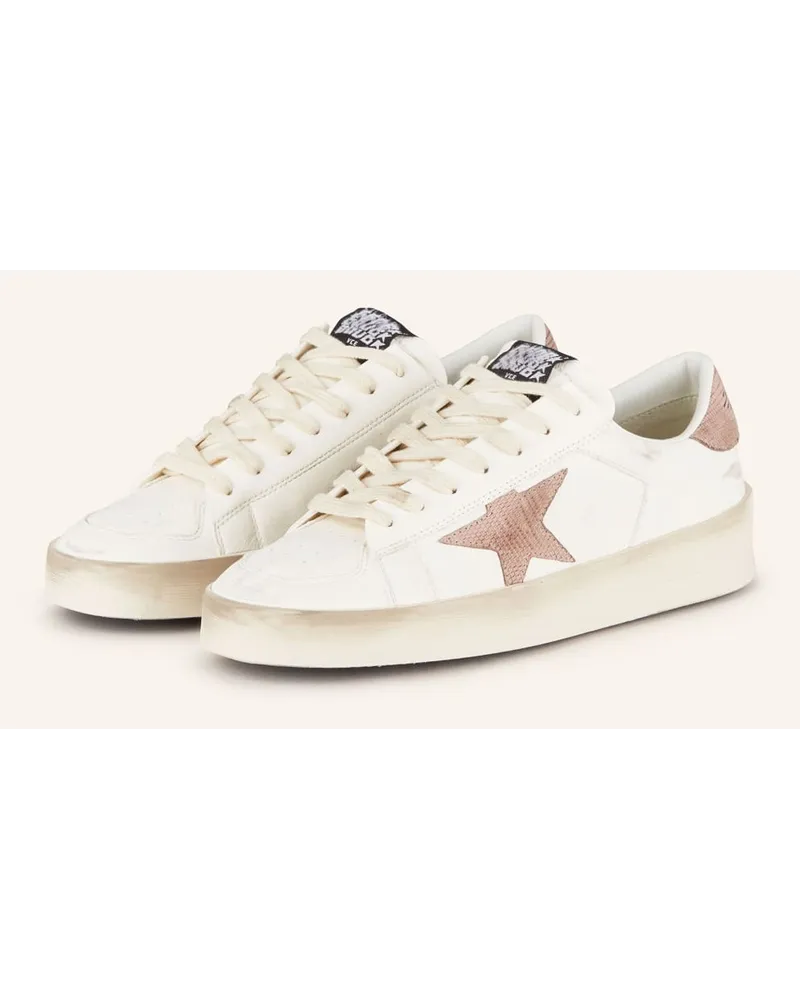 Golden Goose Sneaker STARDAN - WEISS/ ROSÉ Weiss