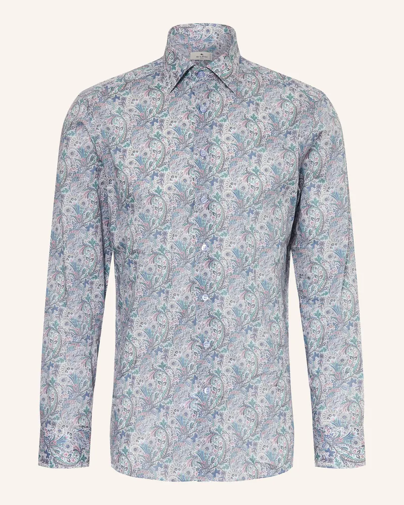 Etro Hemd Slim Fit blau Hellblau