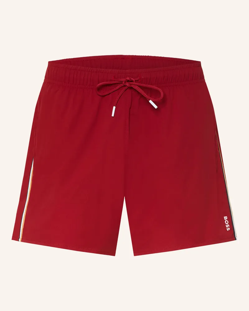 HUGO BOSS Badeshorts Iconic rot Rot