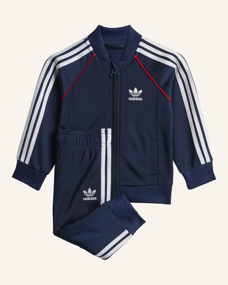 adidas ADICOLOR SST KIDS TRAININGSANZUG Blau