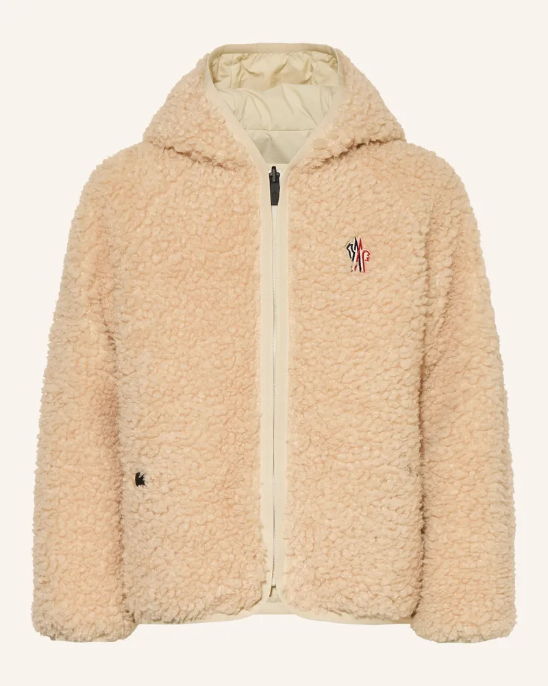 Moncler Teddyfell-Jacke Beige