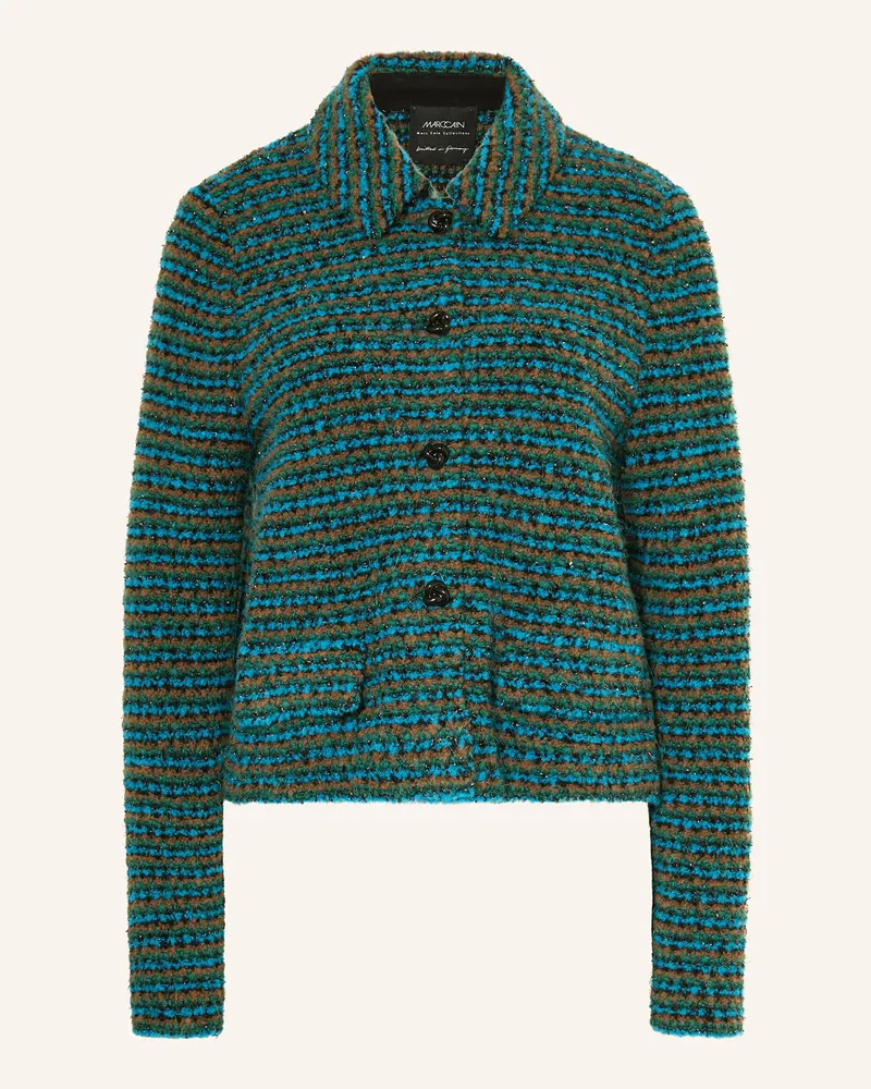 Marc Cain Strickjacke Mit Glitzergarn gruen 556