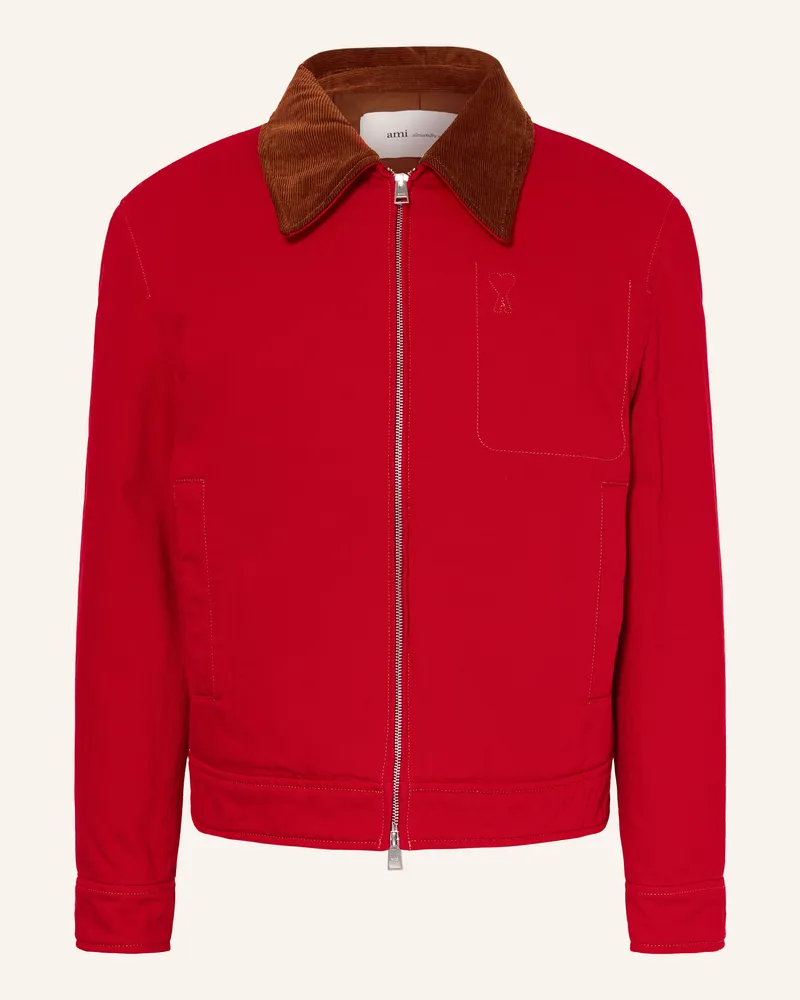 AMI Paris Overjacket rot Dunkelrot