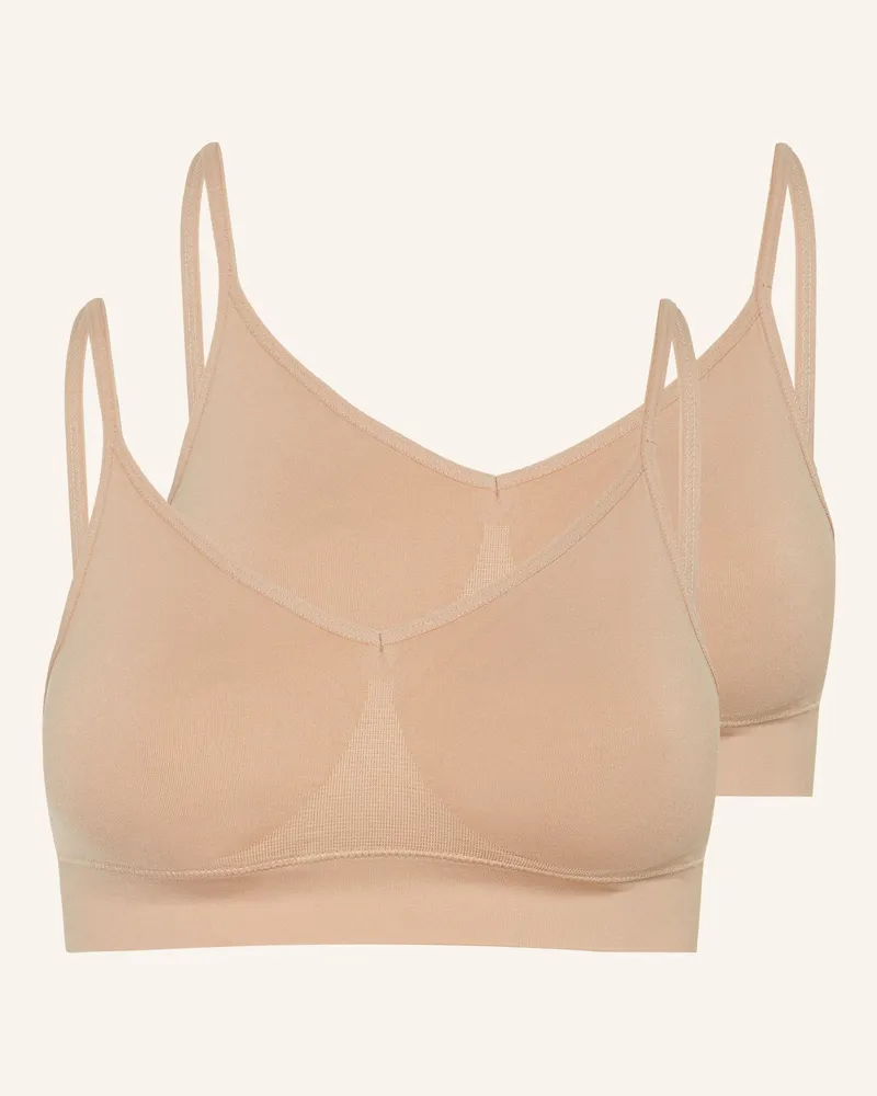Jockey 2er-Pack Bustiers Nude